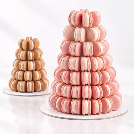 Micro macarons box 14kd بوكس 100+ قطعة ماكرون بـ نكهة واحدة يحتوي على نكهة واحدة (فانيلا،جوكلت،كندر، جيزكيك فراوله،بستاشيو،مانقا) بـ لون كلاسيك او عده الوان