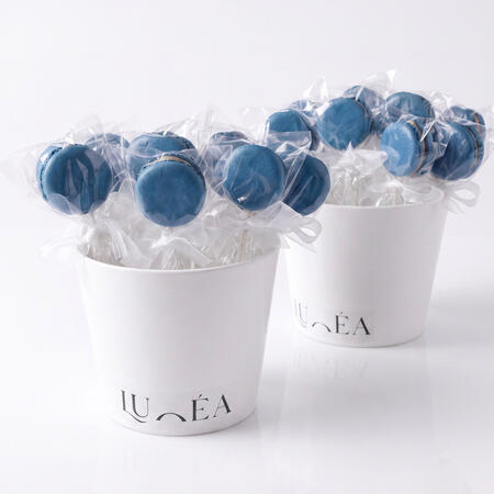Lunéa Macarons Box 16kd بوكس 60+ قطعة ماكرون بـ كل النكهات يحتوي على مكس 6 نكهات (فانيلا،جوكلت،كندر،فراوله جيزكيك،بستاشيو،مانقا) بـ الوان كلاسيك تناسب كل نكهه