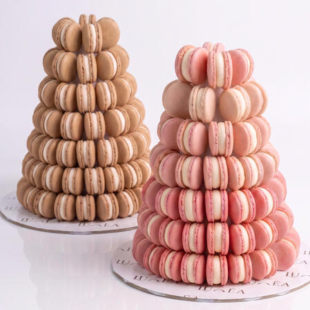 Micro macarons box 14kd بوكس 100+ قطعة ماكرون بـ نكهة واحدة يحتوي على نكهة واحدة (فانيلا،جوكلت،كندر، جيزكيك فراوله،بستاشيو،مانقا) بـ لون كلاسيك او عده الوان